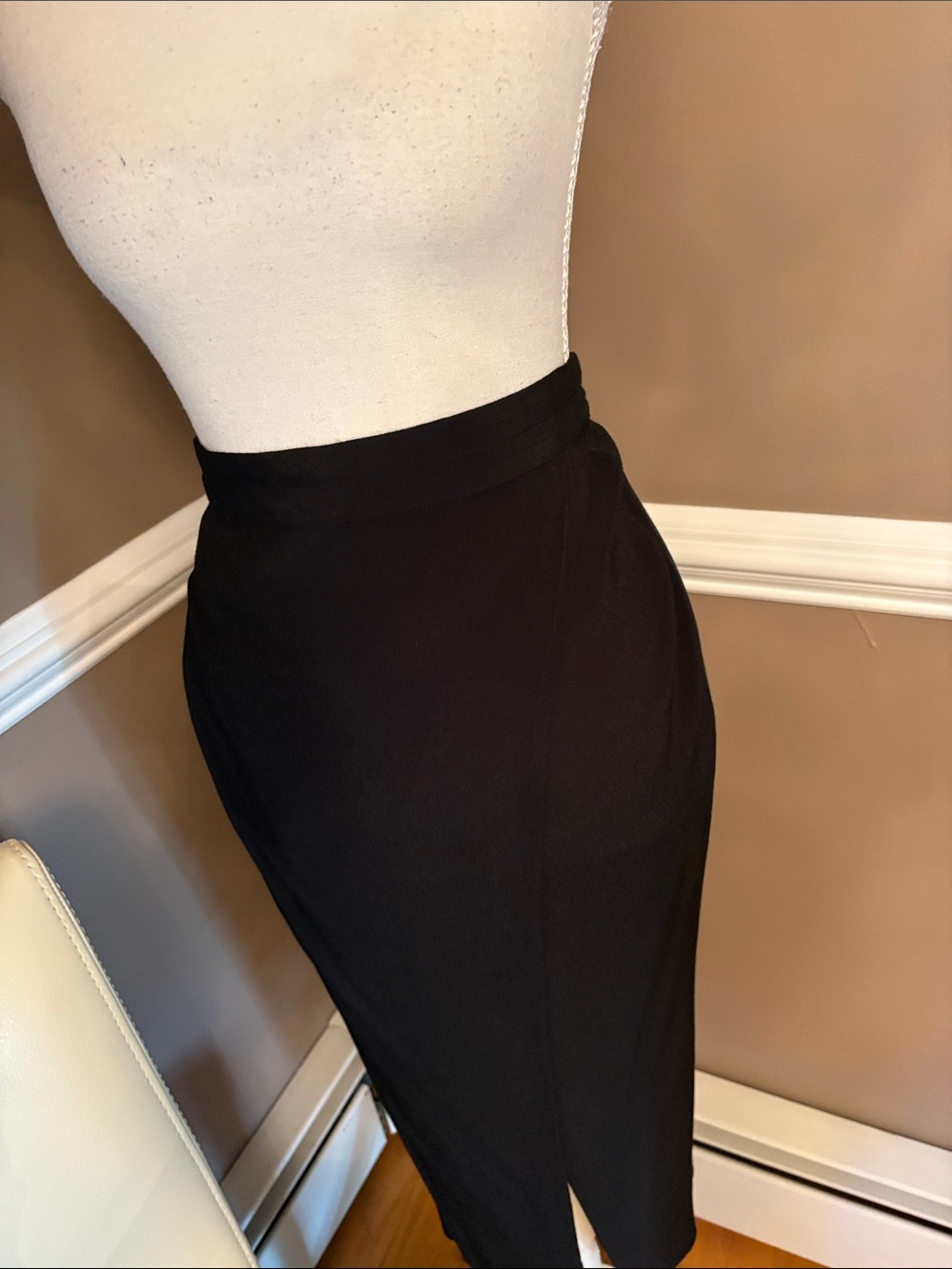 Madewell Black High-Waist Pencil Skirt